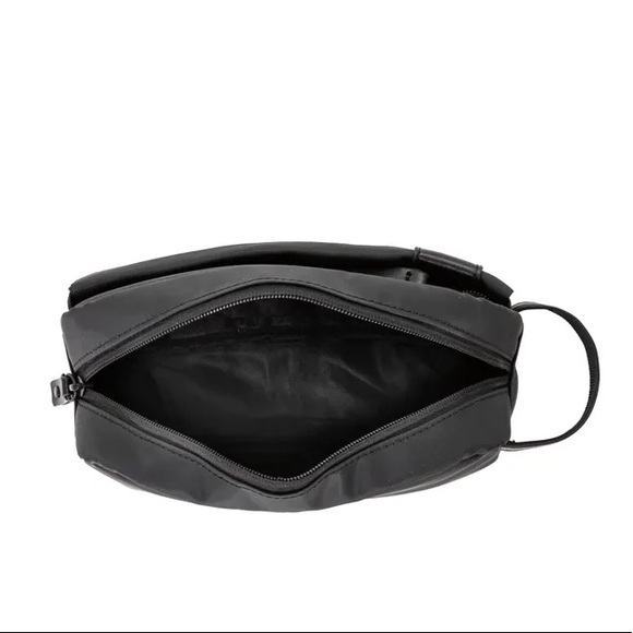 OCHNIK Man’s Zip Toiletry Bag, Genuine Leather + Nylon, Black, NWT - Picture 10 of 12